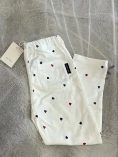 petit main ハート柄 ロングパンツ レギンス　100