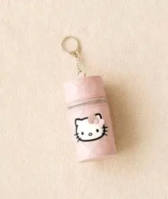 キティ リップケース キーチャーム 完売 ピンク キルティング 未開封