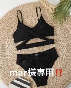 ブラック セパレート水着 ビキニ 10-11Yのサムネイル