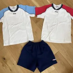 FILA 体操服 Tシャツ2枚とショートパンツ3点セット