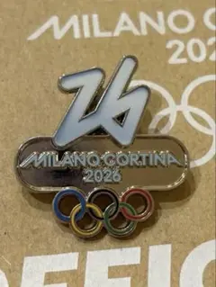 ミラノコルティナオリンピックピンバッジ　エンブレム　新品　当日発送 ミラノ・コルティナ2026オリンピックチームイタリア ルーニー