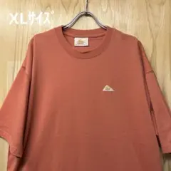 新品　Tシャツ　XLサイズ KELTY ミニロゴ　ワンポイント　赤茶色