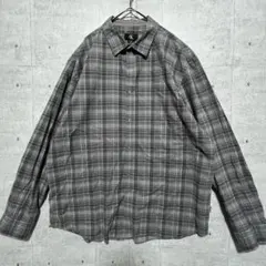 j117 Calvin Klein CK チェックシャツ L コットン 長袖