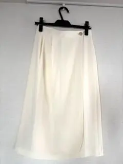 H&M GIULIVAスカート オフホワイト　EUR36 ひざ丈