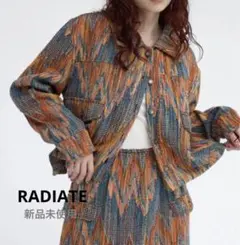 【新品】マルチカラージャガード　ジャケット　ラディエイト　ヤマダヤ　インド