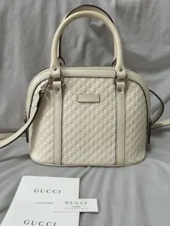 GUCCI マイクログッチシマ　ショルダーバッグ