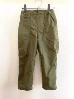 UNIQLO ユニクロ 裏起毛パンツ 長ズボン 110cm オリーブ　カーキ
