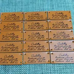 900✰︎人気のcuddly 本革タグ❁四隅留め用