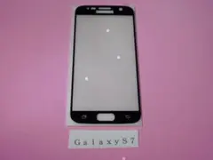 ★新品★ガラスシート・フィルム（ＧａｌａｘｙＳ７　ギャラクシーＳ７用）黒縁☆