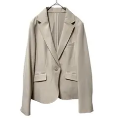 WHITE JOOLA テーラードジャケット　ストレッチ　ベージュ　11号のサムネイル