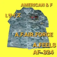 迷彩半袖ジャケット　A.F.A.F.AIR.FORCE半袖ジャケット