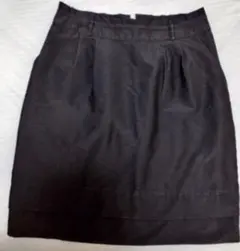 ひざ丈スカート PROPORTION 黒 通勤 ビジネスのサムネイル