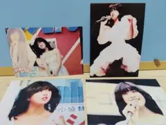 中森明菜　写真4枚セット Lサイズ デビューイベント　80年代アイドル