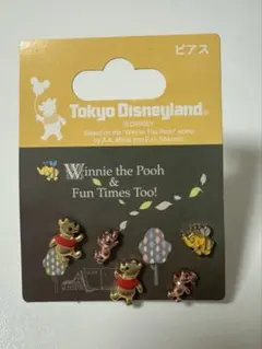 【レア物】東京ディズニーランド くまのプーさんピアスセット Disney