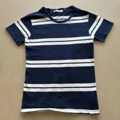 子供服　男の子　ikka ボーダーTシャツ ネイビー×ホワイト 150のサムネイル