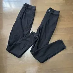 UNIQLOヒートテックウルトラストレッチレギンスパンツ黒色Sサイズ2本セット