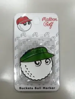 malbon マルボン ゴルフマーカー グリーン/サンバイザー