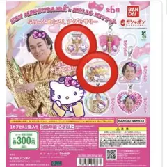 マツケンサンバ×ハローキティ ふらっとめじるしアクセサリー　2個セット