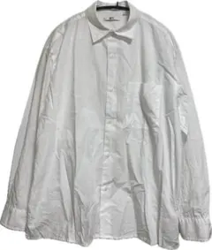 ブロードオーバーサイズシャツ　ホワイト 長袖シャツ Mサイズ