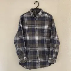 【90s】Lands' End - フランネルシャツ