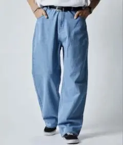 FREAK'S STORE ワイドパンツ ライトブルー