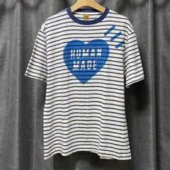 ストライプ柄 ハートプリント Tシャツ