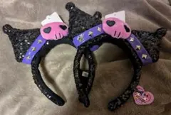 新品未使用　USJ ユニバ クロミ スパンコール　カチューシャ　２個セット ◾️新品&美品◾️USJ ユニバ ユニバーサルスタジオジャパン クロミ