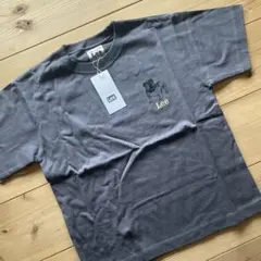 Lee キッズ Tシャツ ブルドッグ刺繍 グレーのサムネイル
