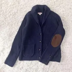 エルボーパッチ カーディガン