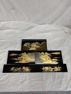 小襖 ふすま 建具 アンティーク家具 中古家具 丹地花葉文様金襴 大鶏頭