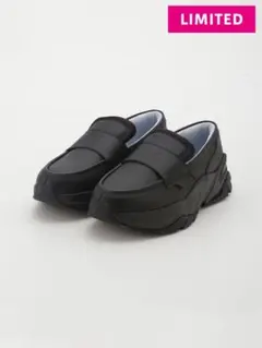 PUMA ブラック ローファー 厚底　emmiコラボ