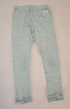 美品 Mou jonjon グレー フリル付きレギンス 130cm