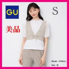 【GU】2WAYレースアップビスチェQ　S