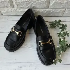 【美品】 ORiental TRaffic ビットローファー 厚底 ブラックのサムネイル