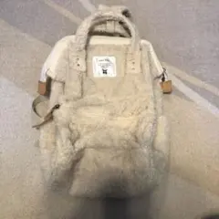 美品　オリーブデスオリーブ　anello フリースリュック ベージュ