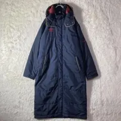 美品 umbro アンブロ ベンチコート スポーツ観戦 サッカー ネイビー L