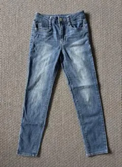 140cm デニムブルー 長ズボン ジーパン　スキニー