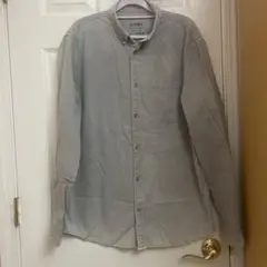 Bershka グレー ボタンダウンシャツ