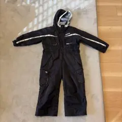 子供　スキーウェア　ミストラル　110cm　黒　つなぎ　雪遊び