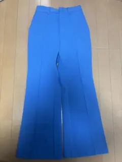 earth music&ecology フレアパンツ ブルー Sサイズ