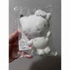 ハローキティ50周年アベイルhello kittyマスコットチャーム白色ホワイト