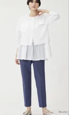 プラステ　スティックパンツ（リネンブレンド）