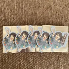 鬼滅の刃 捌ノ章 和風ステッカー ナムコ 嘴平伊之助 ×5
