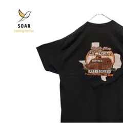 ギルダン　GILDAN　US古着　バックロゴ　XL　ゆるだぼ　黒　ゆったり