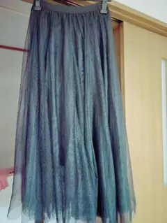 黒❤チュールスカート