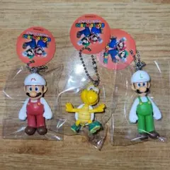 スーパーマリオ　マスコットフィギュア　キーチェーン　ノコノコ／ルイージ　セット