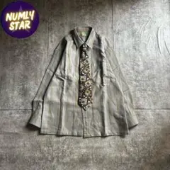 archive retro stripe necktie shirt y2k