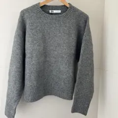 ZARA グレー　ニット