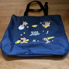 トムとジェリー バッグ 大きめ ネイビー