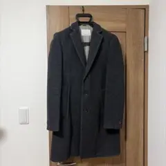 EDIFICE エディフィス ダークグレー チェスターコート 46